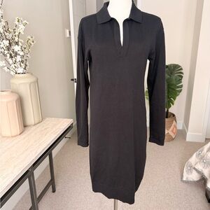 Classy Black Fine Knit Dress